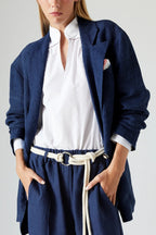 Pantalon Avec Ceinture Theo Indigo