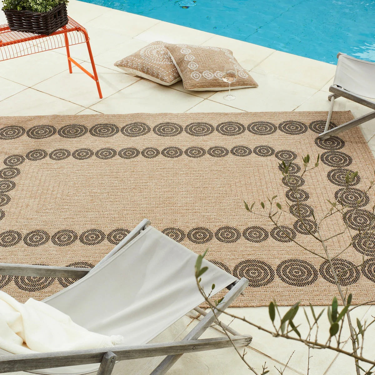 Nature - Tapis D'Intérieur/Extérieur - Polypropylène - Noir