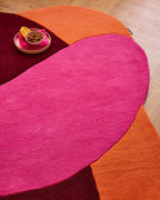 Nuage Sucré - Tapis D'Intérieur - Laine/Coton - Rose