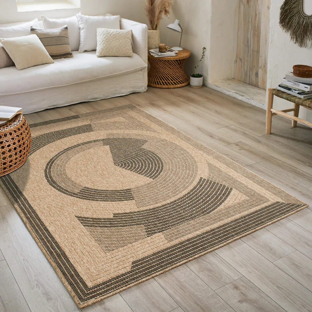 Nature - Tapis D'Intérieur/Extérieur - Polypropylène - Noir