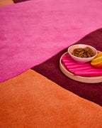 Nuage Sucré - Tapis D'Intérieur - Laine/Coton - Rose