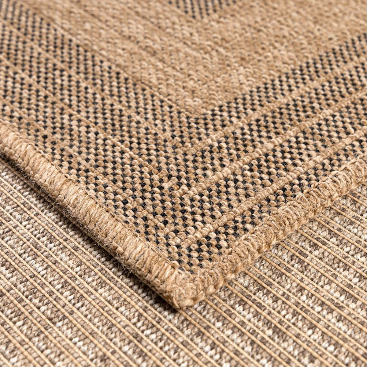 Nature - Tapis D'Intérieur/Extérieur - Polypropylène - Noir
