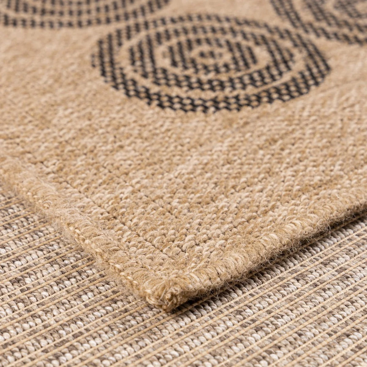 Nature - Tapis D'Intérieur/Extérieur - Polypropylène - Noir