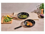 Set 2 Poêles - Non-Stick Click - Argent / Noir