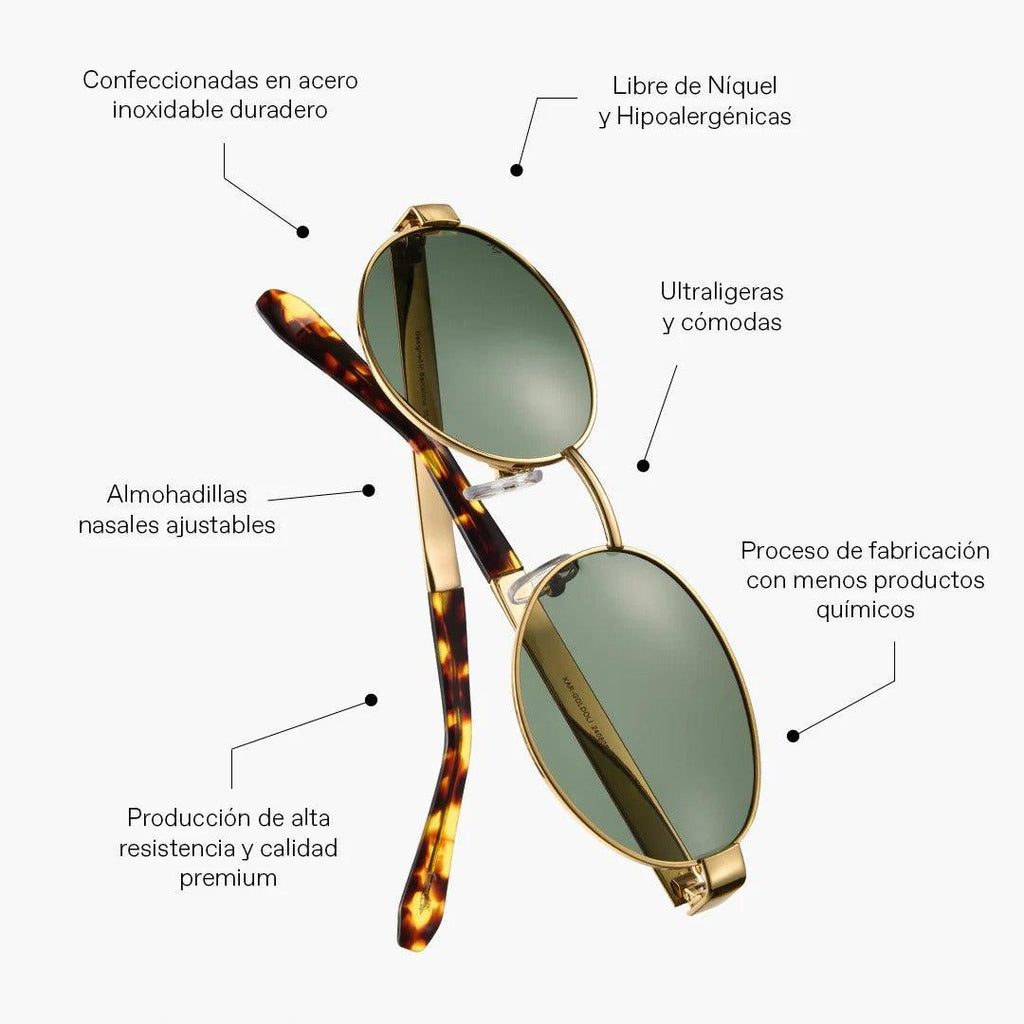 Lunettes De Soleil Emin - Gold Carbon