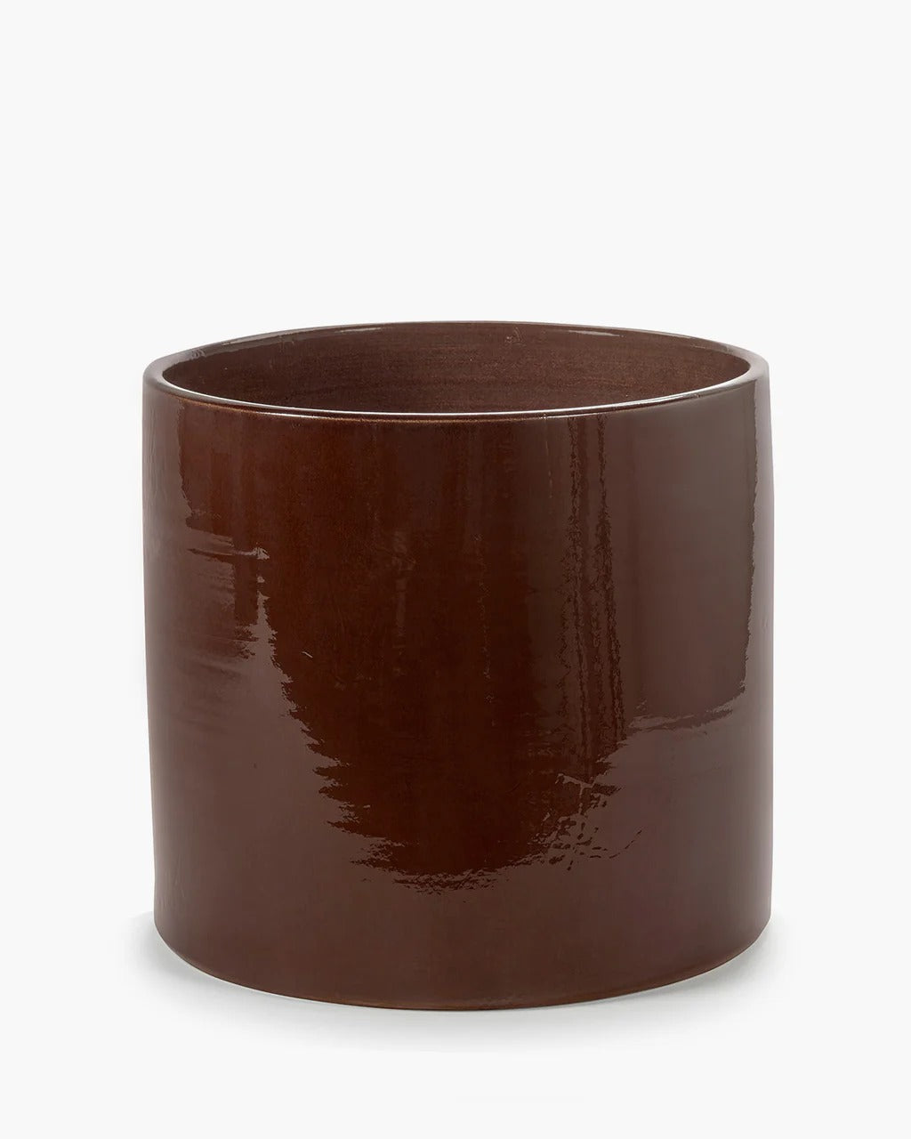 Pot De Fleurs L - Marron