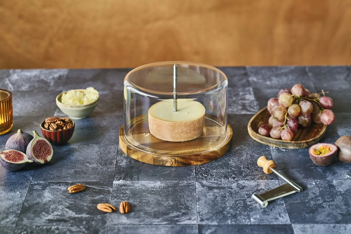 Girolle A Fromage Avec Cloche Aspen - Naturel