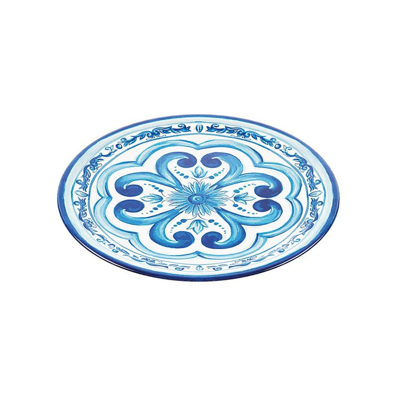 Lot De 6 Assiettes Plates "Blues"