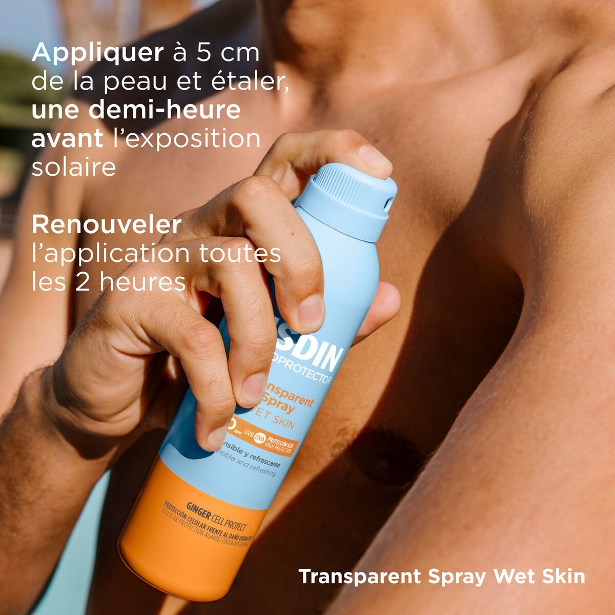 Transparent Wet Skin Spray Spf50