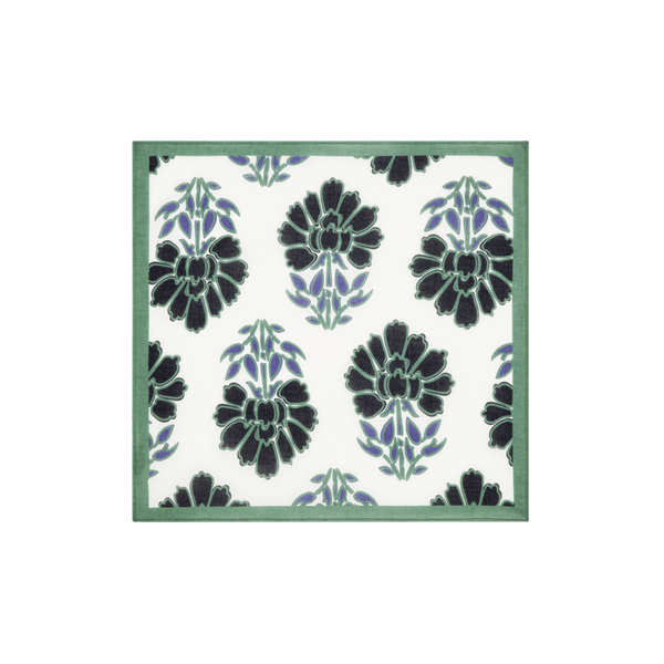 Bandana Imprime Indian Flowers - Blue
