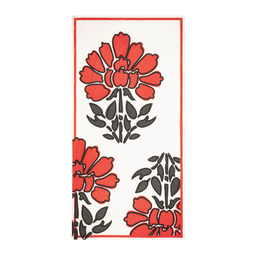 Etole Imprime Indian Flowers - Redclay