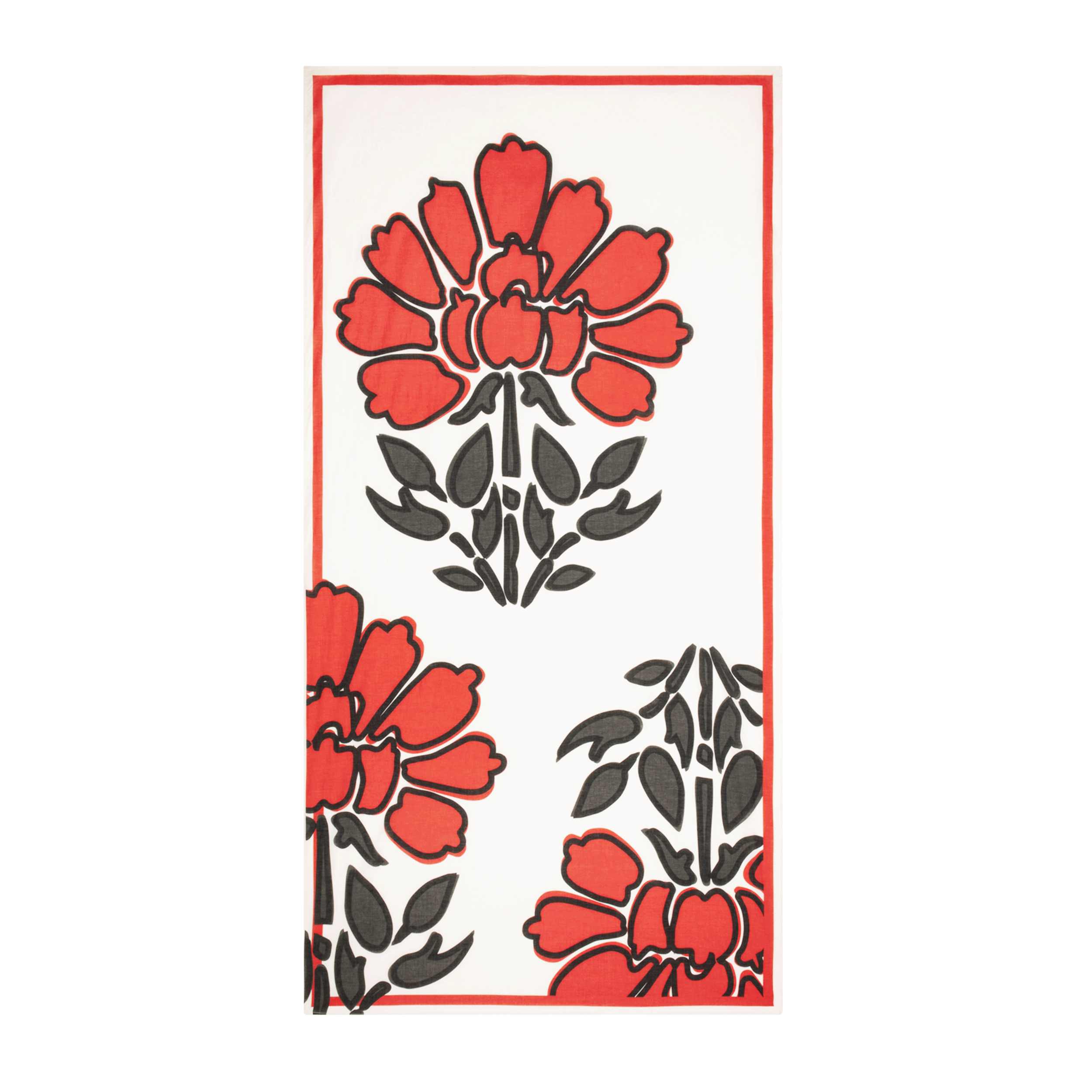 Etole Imprime Indian Flowers - Redclay