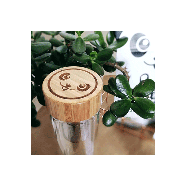 Gourde En Verre Avec Infuseur - 450 Ml