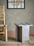 Clea - Table D'Appoint - Marron - Marbre
