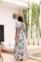 IRMIS Bleue - Robe Fluide