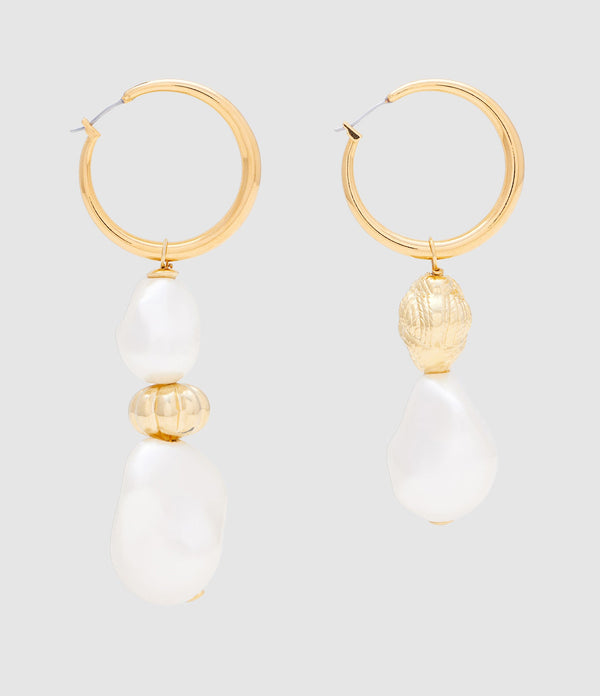 Vanessa Baroni - Boucles D'Oreilles Irregular Organic Pearl Pearl - Femme