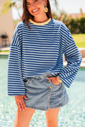 ISIA Bleu Marine/Jaune - Top Oversize