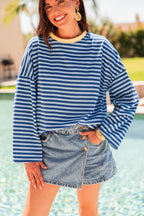 ISIA Bleu Marine/Jaune - Top Oversize