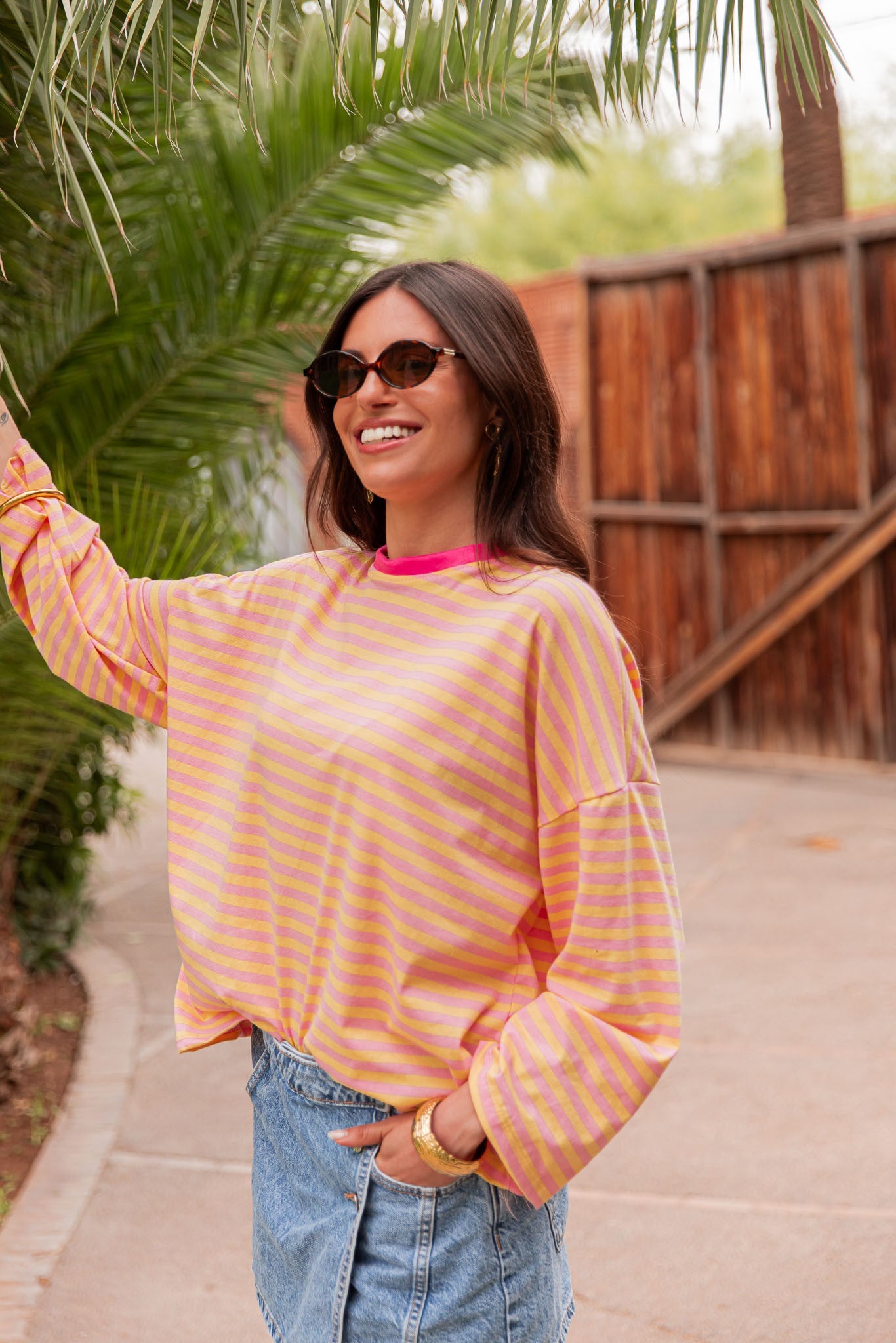 ISIA Jaune/Rose - Top Oversize
