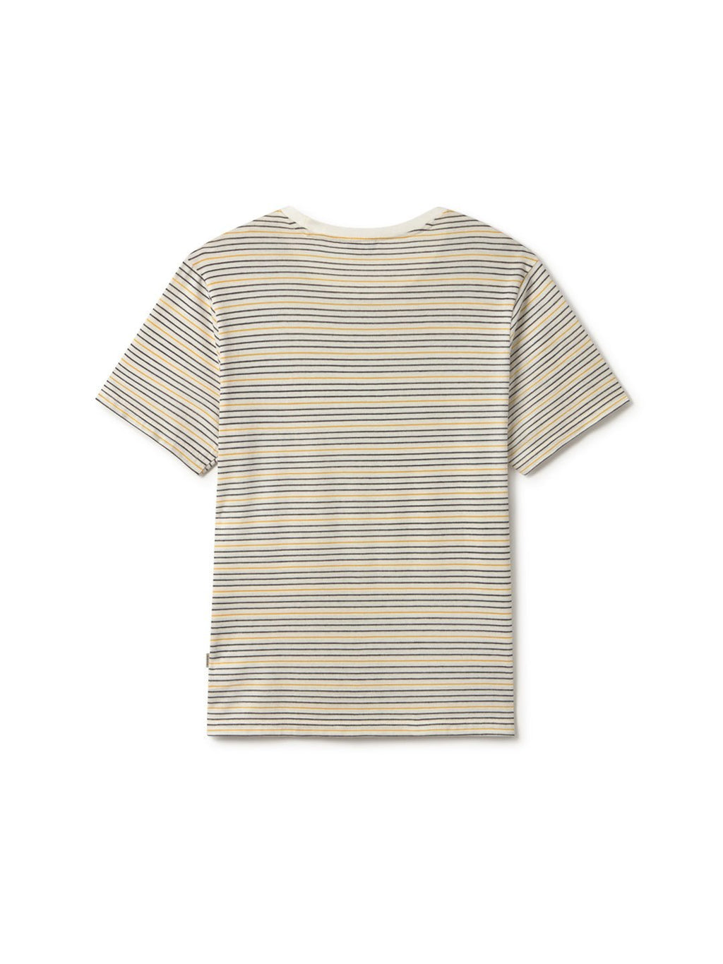 T-Shirt Islandmagee - Noir & Rayures Moutarde - Homme