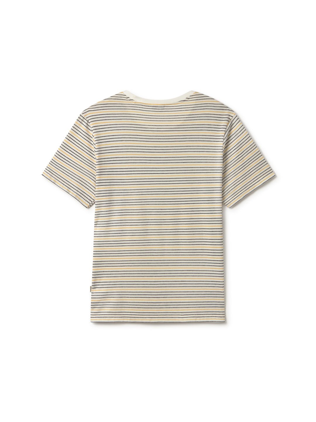 T-Shirt Islandmagee - Noir & Rayures Moutarde - Homme