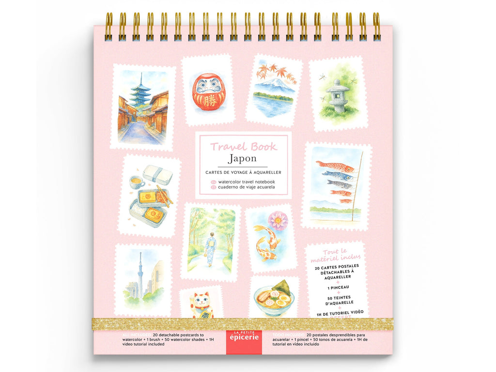 Travel Book - Carnet Aquarelle - Thème Japon
