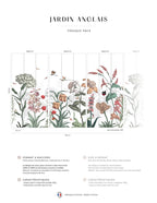 Fresque Jardin Anglais - Vert Printanier
