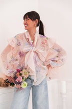 JASMÉE Lilas - Blouse À Volants