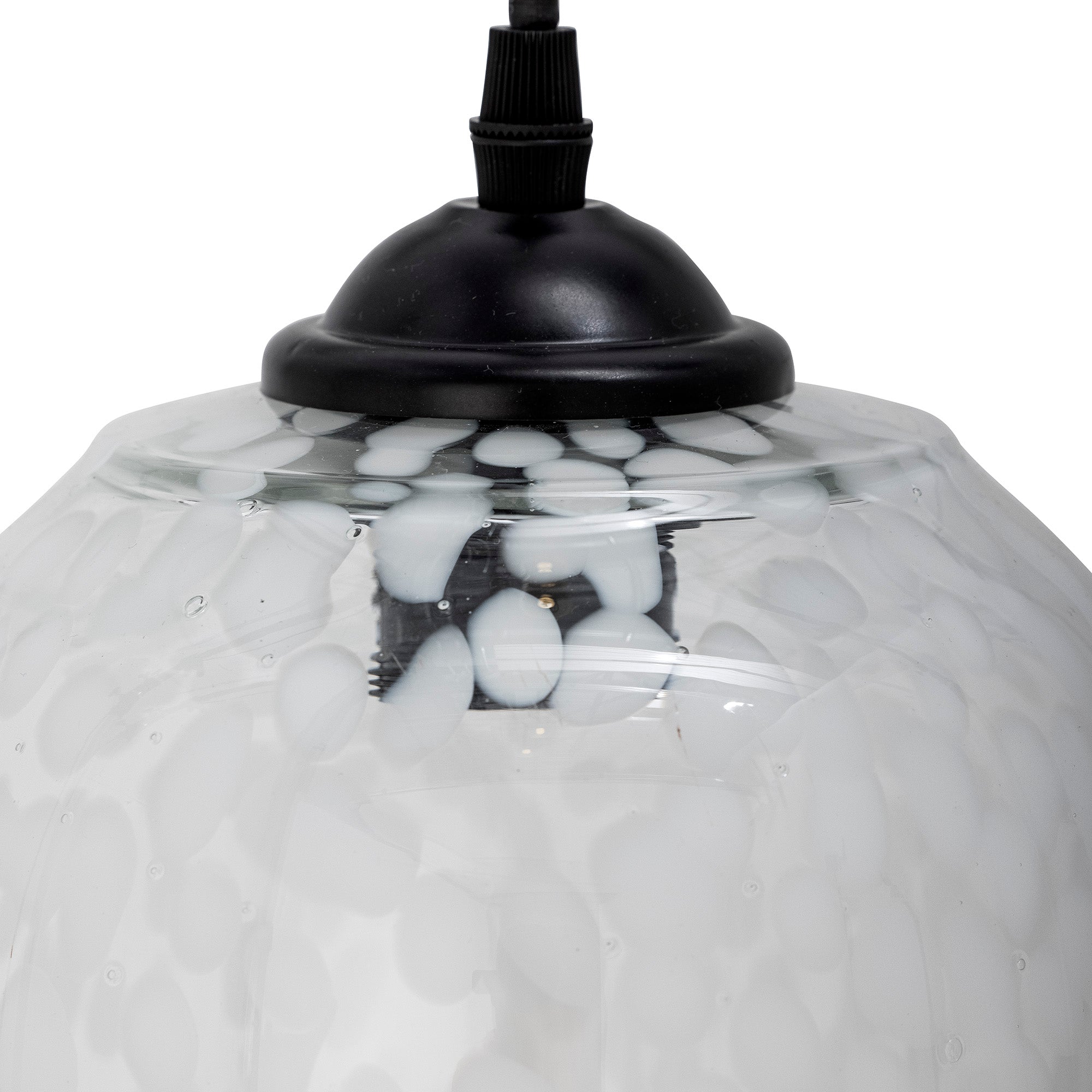 Gisele - Suspension - Blanc - Verre