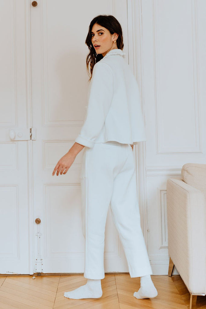 Jogging Jack Blanc - Saaj Paris - The Bradery