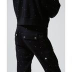 Jogging Noir Poches Latérales Et Strass - Femme Jogging The Kooples