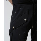Jogging Noir Poches Latérales Et Strass - Femme Jogging The Kooples