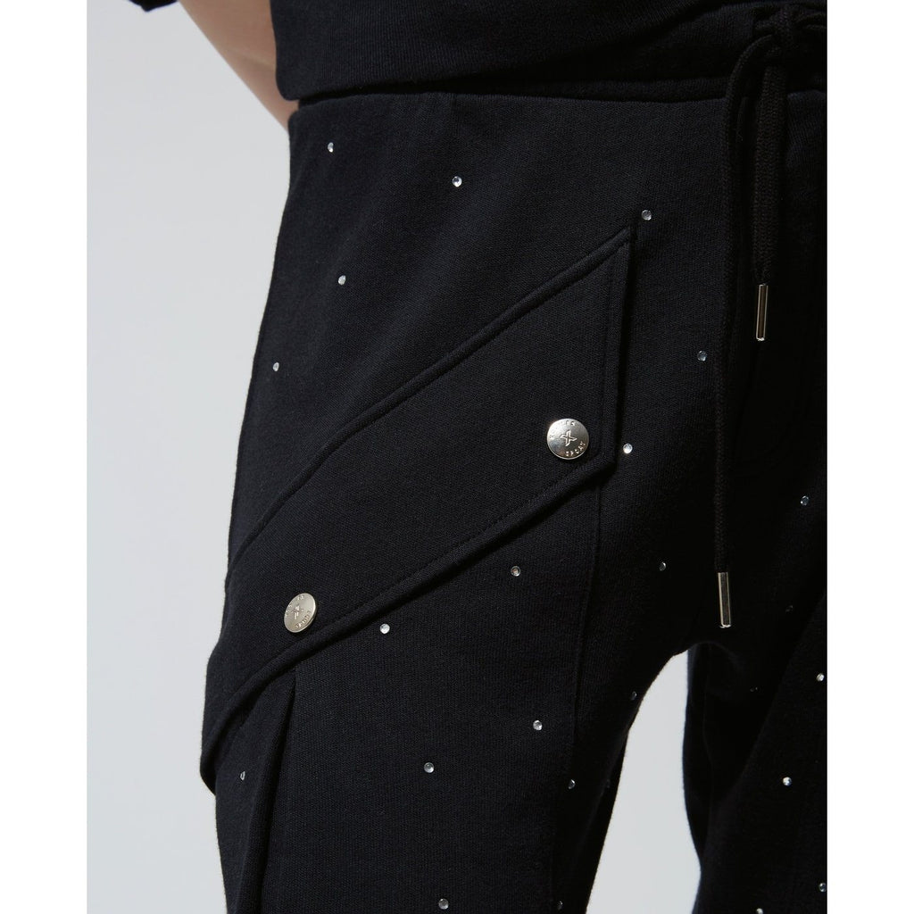 Jogging Noir Poches Latérales Et Strass - Femme Jogging The Kooples