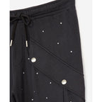 Jogging Noir Poches Latérales Et Strass - Femme Jogging The Kooples