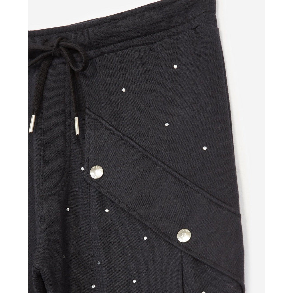 Jogging Noir Poches Latérales Et Strass - Femme Jogging The Kooples