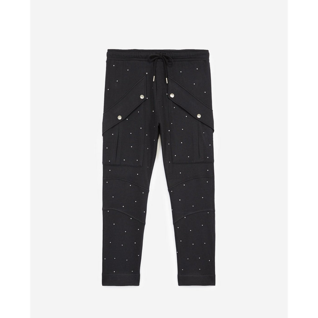 Jogging Noir Poches Latérales Et Strass - Femme Jogging The Kooples