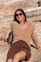 JUDY Sable - Top Lurex