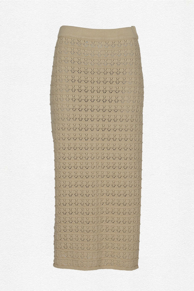 Jupe Aure Sable - Écru - Plume Paris - The Bradery