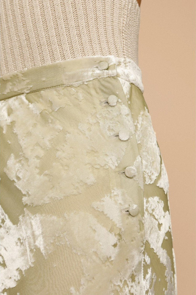 Jupe Capucine - Dévoré Vert D'Eau - Rouje - The Bradery