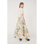 Jupe Longue Motif Floral All Over - Fleurs Ikat