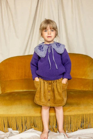Jupe Tallan - Velours Tapenade - Enfant