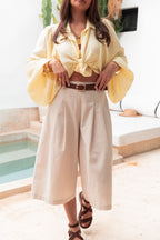 JUSTIN Beige - Bermuda Lin