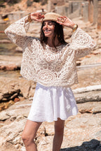 KAMILLE Beige - Maille Crochet