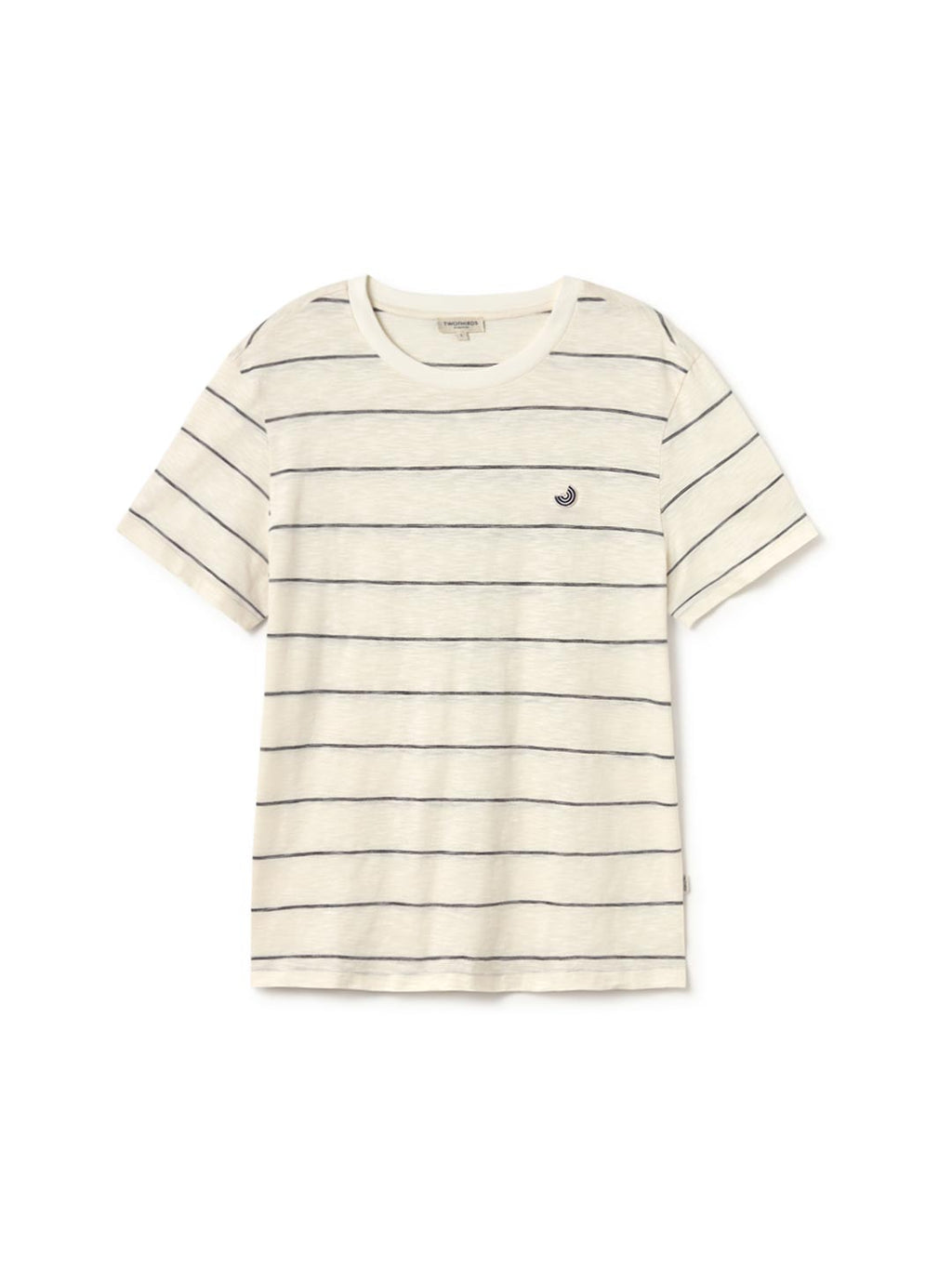 T-Shirt Kaneohe - Blanc Cassé & Rayures Noires - Homme