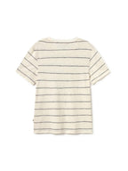 T-Shirt Kaneohe - Blanc Cassé & Rayures Noires - Homme