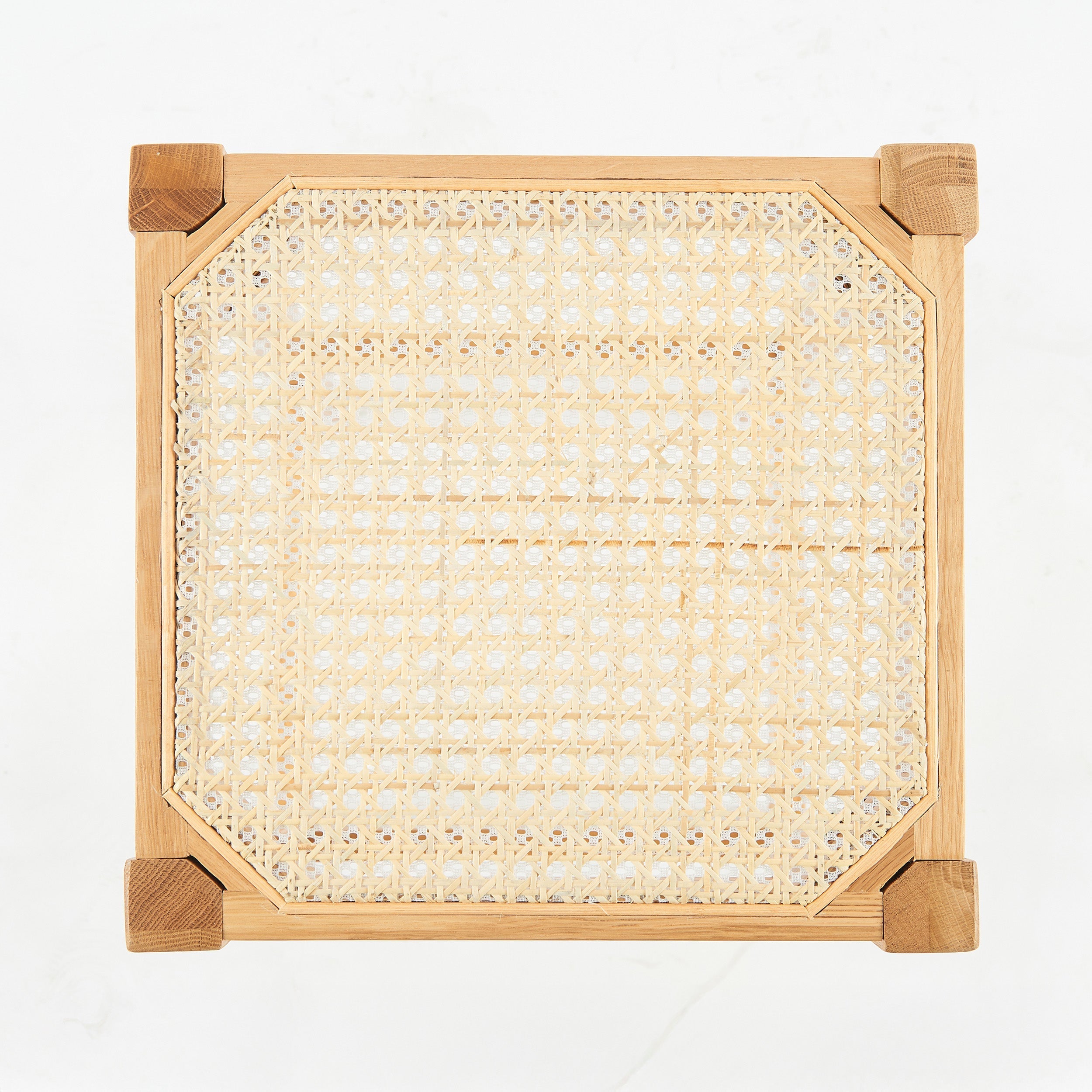kappa tabouret de bar en bois et cannage 65 cm