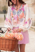 KARA Rose - Blouse Fleurie