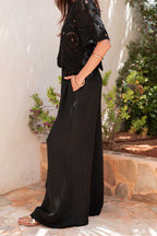 KAREN Noir - Pantalon Fluide