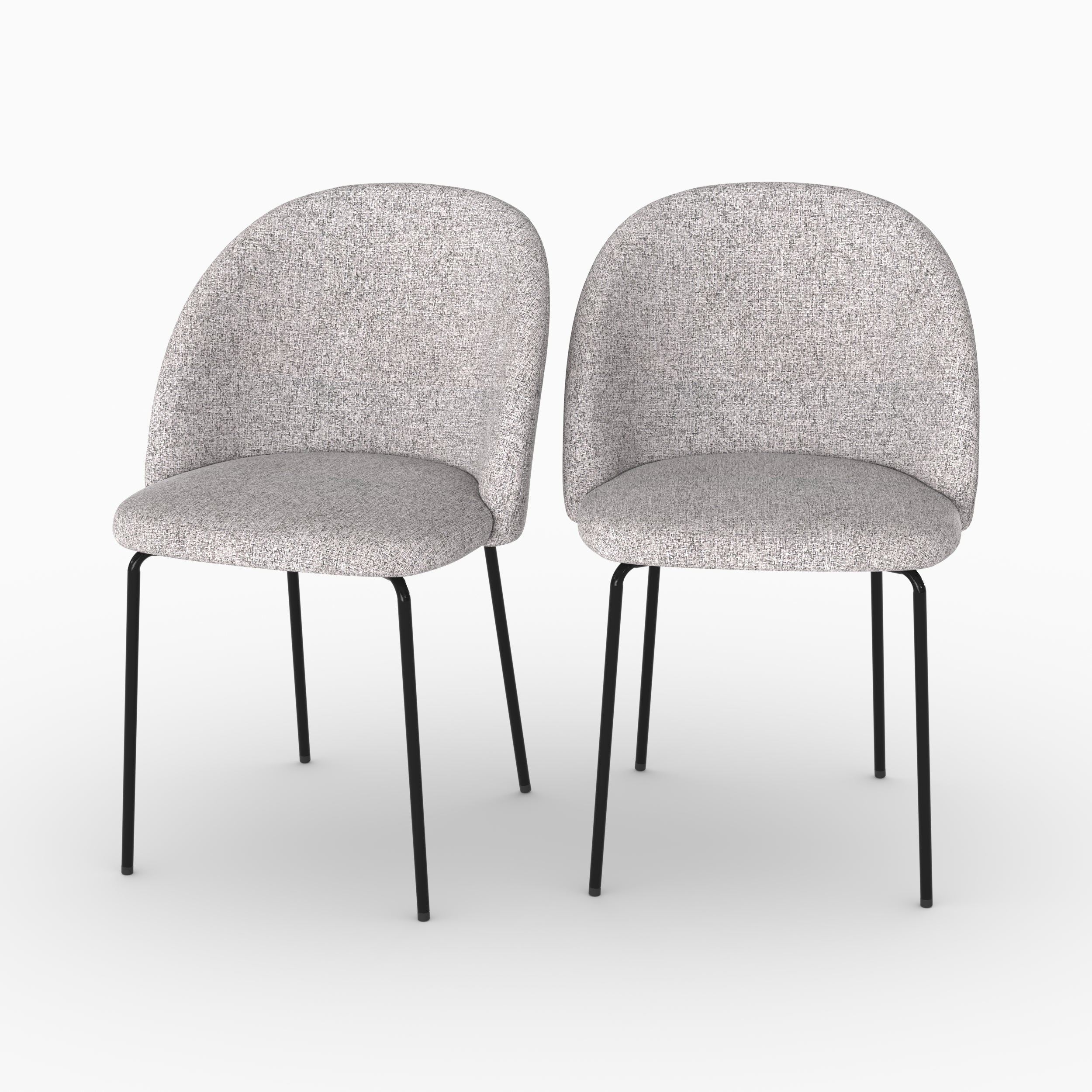 Lot De 2 Chaises Karl - Gris