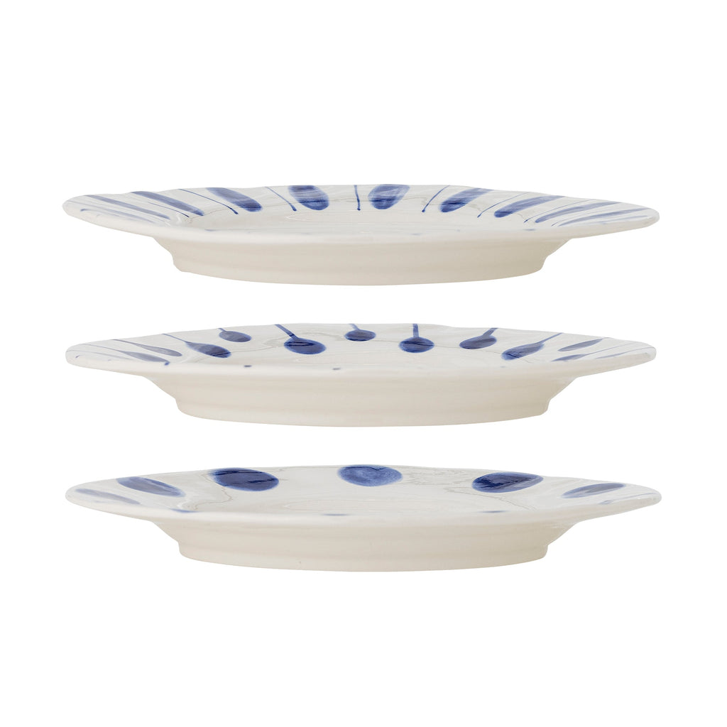 Linora - Assiette - Bleu - Grès